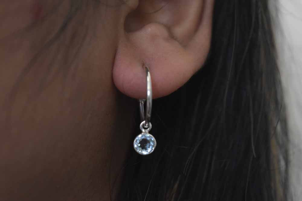 Topaz Earring .925 Sterling Silver