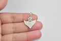 MOP Shell + Topaz Pendant .925 Sterling Silver