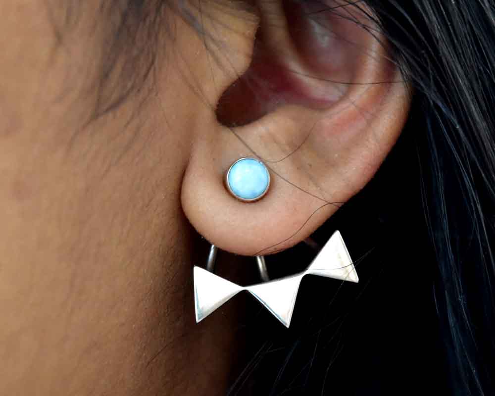 Larimar Earring .925 Sterling Silver